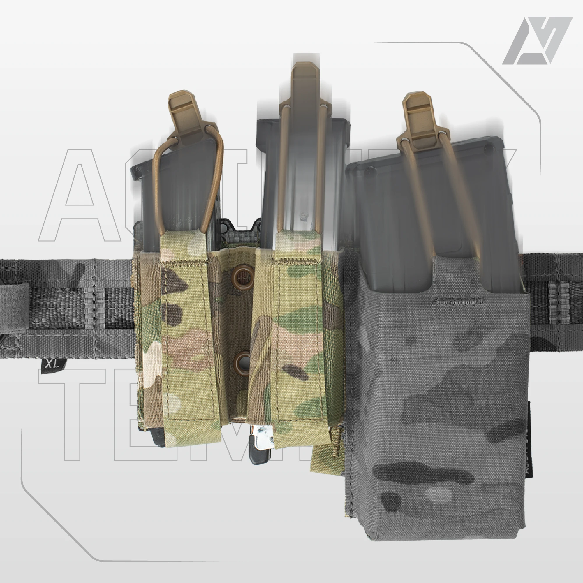 Portacargador doble MOLLE estilo Ferro para cinturón táctico - imagen 2