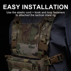 Panel de expansión MOLLE para chaleco caza camuflaje corte láser