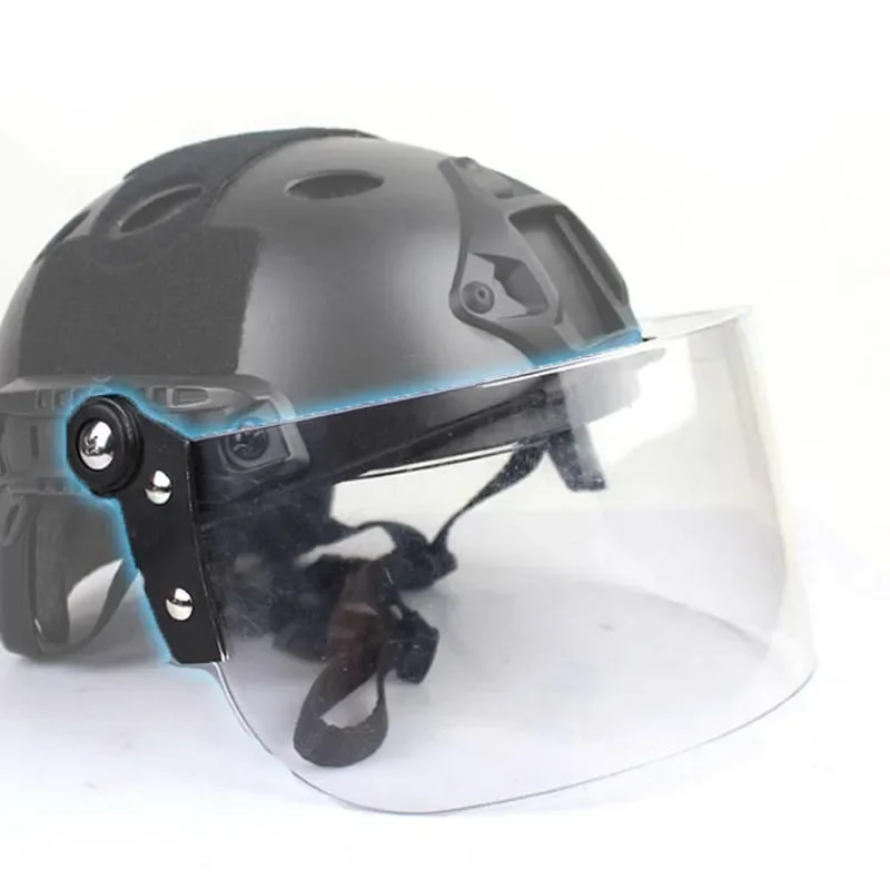 Gafas abatibles protección táctica antidisturbos casco MICH Picatinny