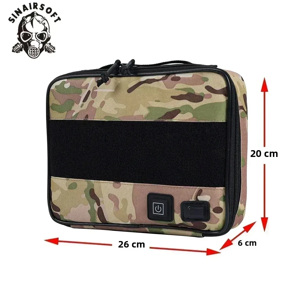 Bolsa táctica para pistola IPSC con MOLLE, temperatura ajustable y USB