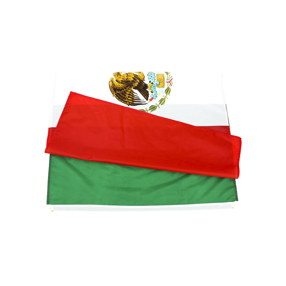 Bandera de México 90x150 cm – Nacional para exterior o decoración - imagen 3
