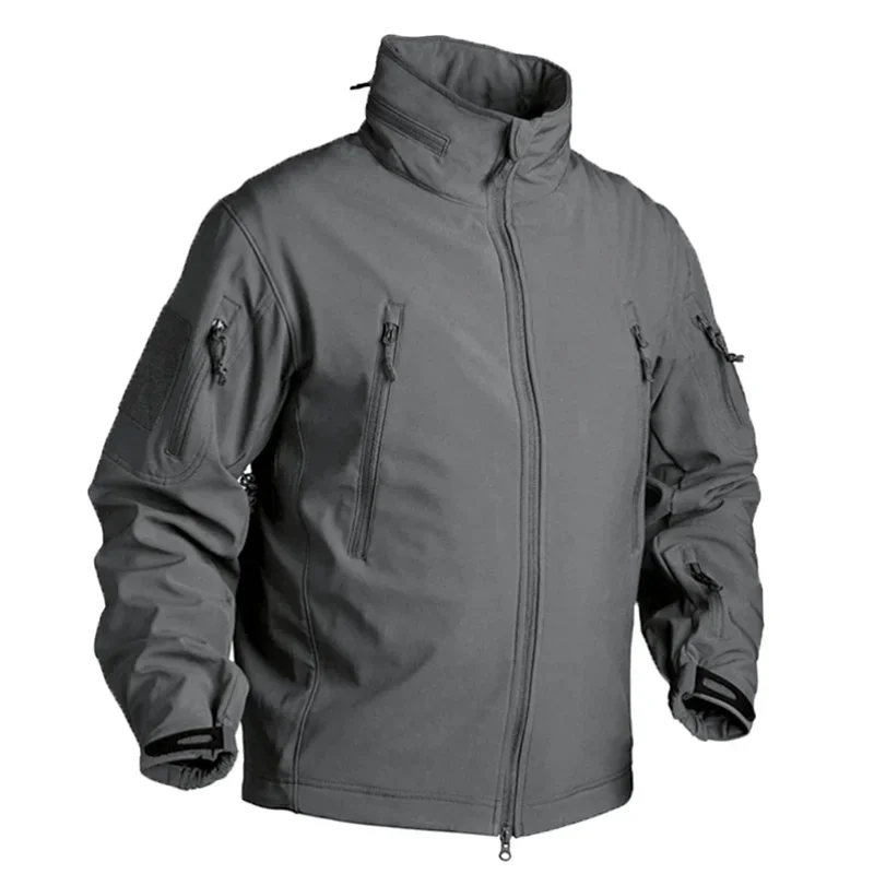 Chaqueta táctica camuflaje softshell con capucha impermeable