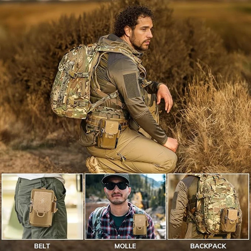 VOTAGOO EDC Bolsa táctica MOLLE con correa de hombro - imagen 5