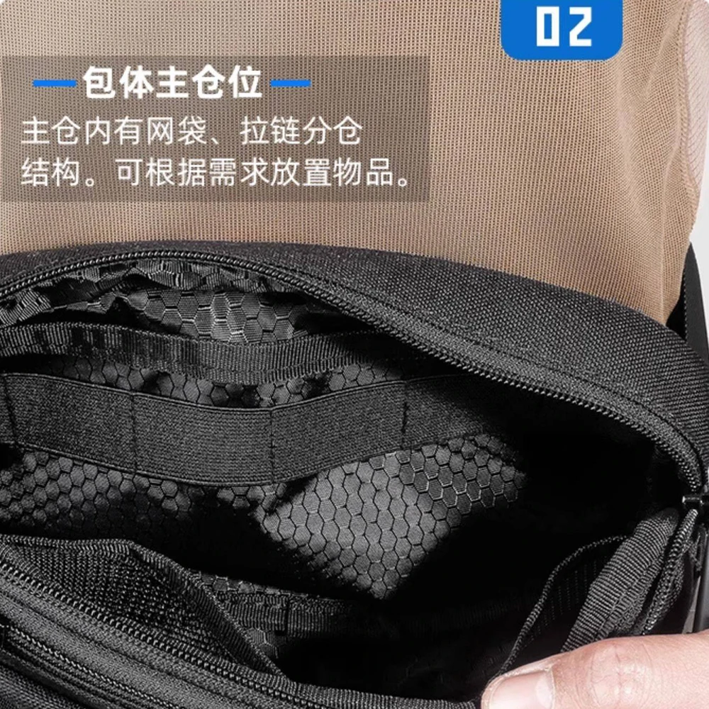 Bolsa táctica MOLLE para hombro, multifunción, gran capacidad, acampada y senderismo - imagen 2