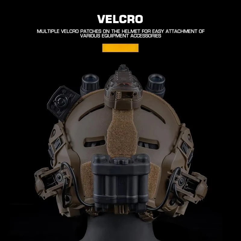 Casco táctico ligero METK FLUX de ABS con forro acolchado desmontable - imagen 5