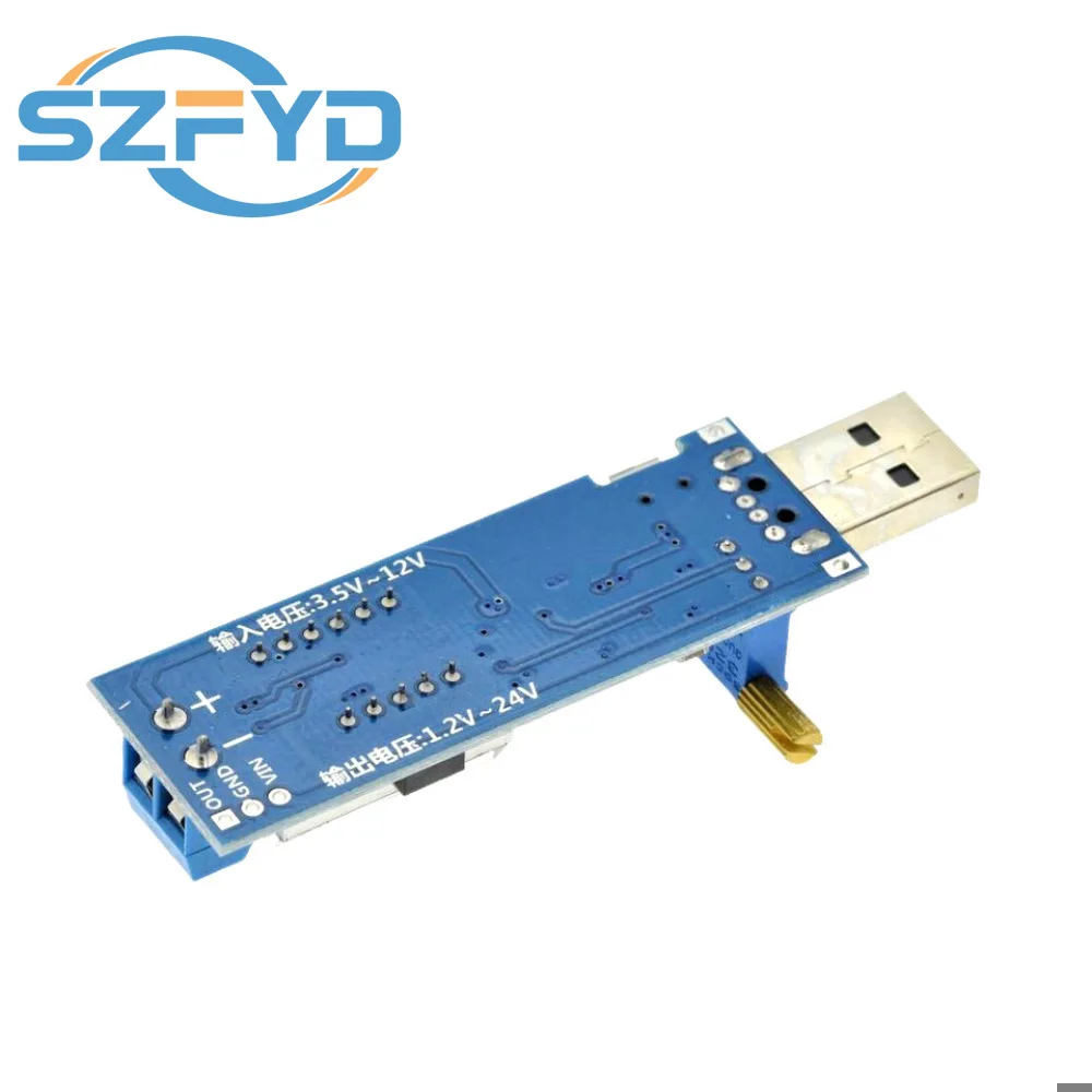 Convertidor DC-DC USB 1,2V-24V ajustable entrada 5V
