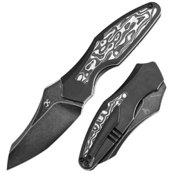 Cuchillo Táctico Plegable Kansept Baba Yaga CPM 20CV Titanio Fibra Carbono