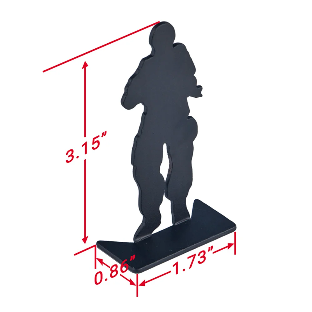 Objetivo IPSC pie negro táctico – Kit airsoft paintball - imagen 5