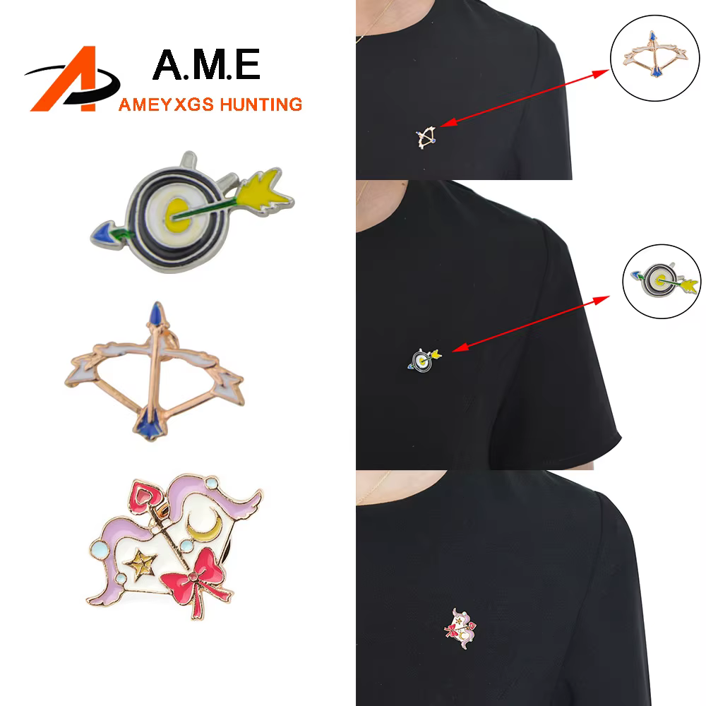Broche arco y flecha táctico – Alfiler solapa para uniforme