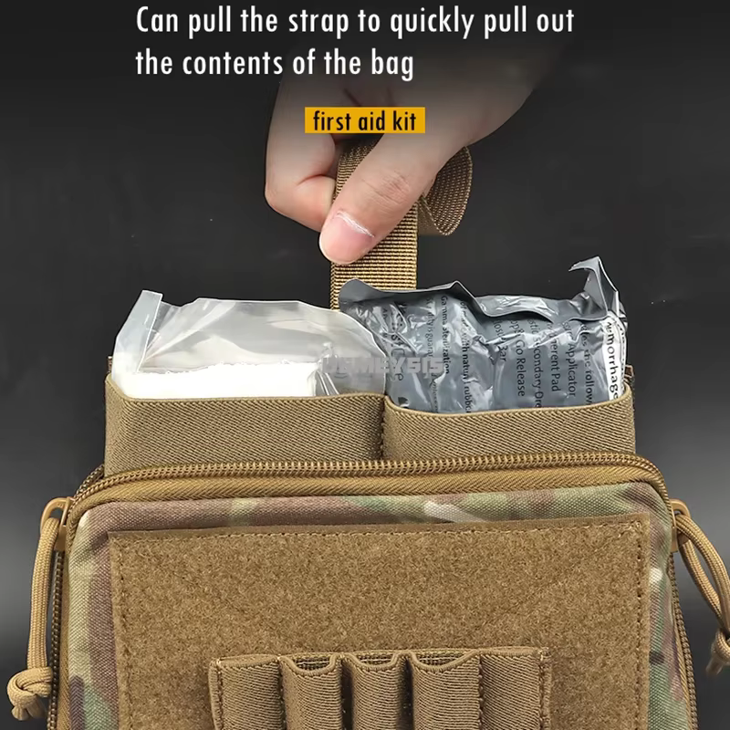 Bolsa médica táctica MOLLE para Airsoft y caza - imagen 3
