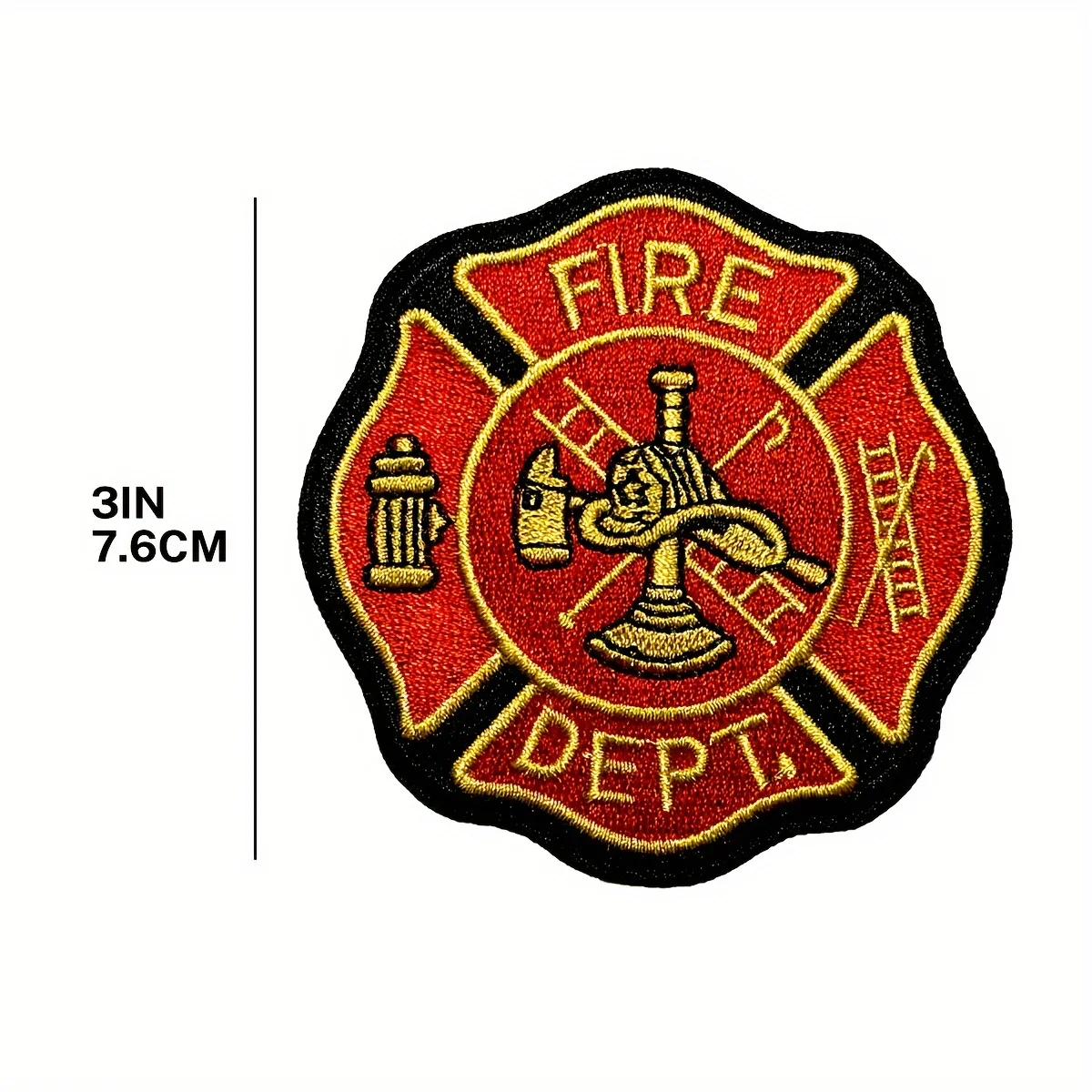 Parche táctico Fire Department Shield termoadhesivo y cosible MOLLE - imagen 5