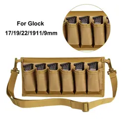 Bolsa táctica MOLLE para cargadores de pistola, correas ajustables