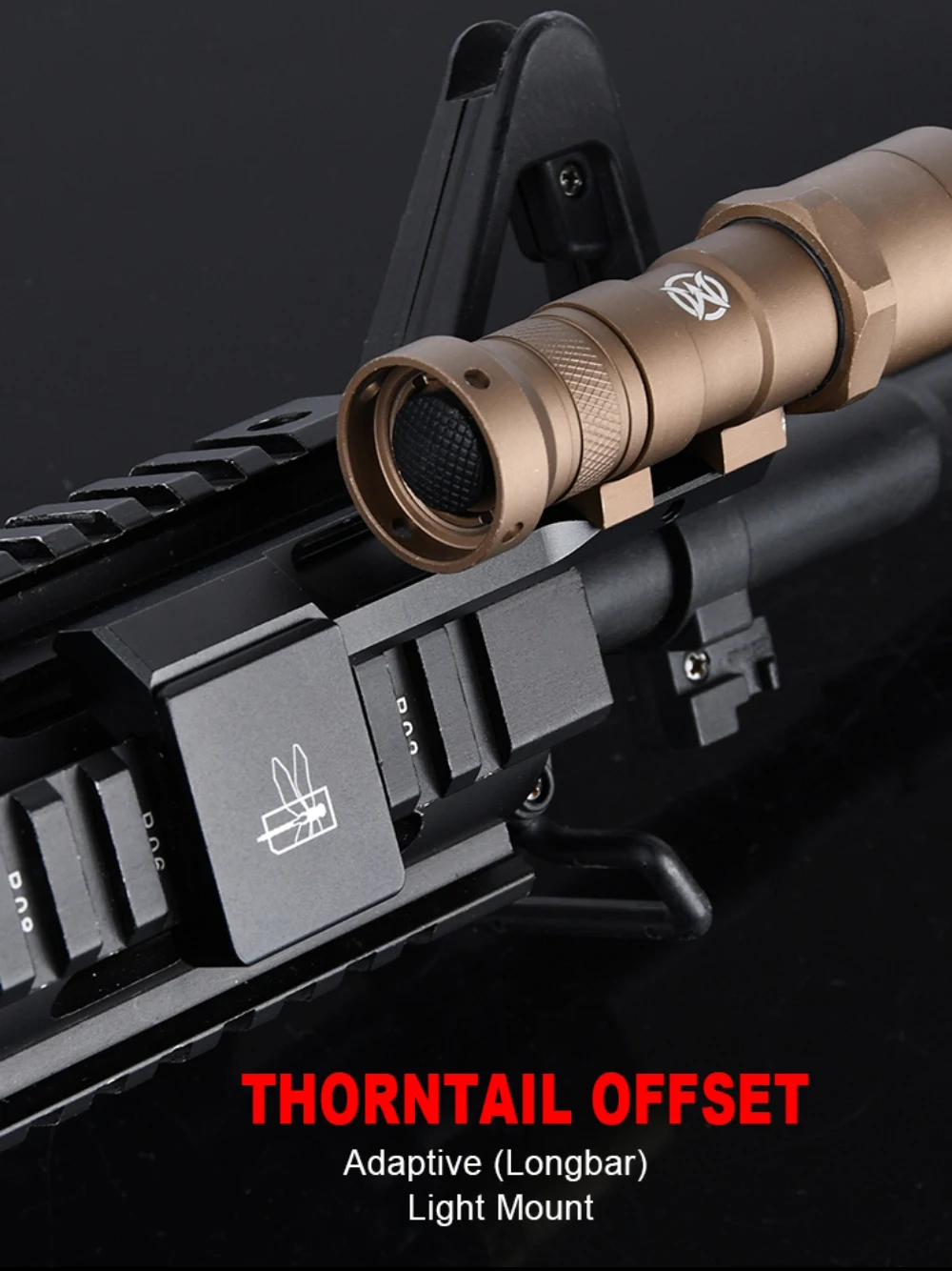 Montaje compensado para linternas Surefire