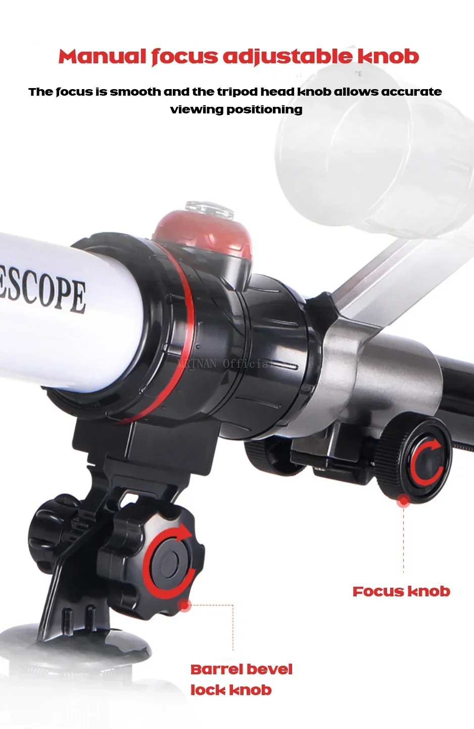 Uso del telescopio para observar estrellas