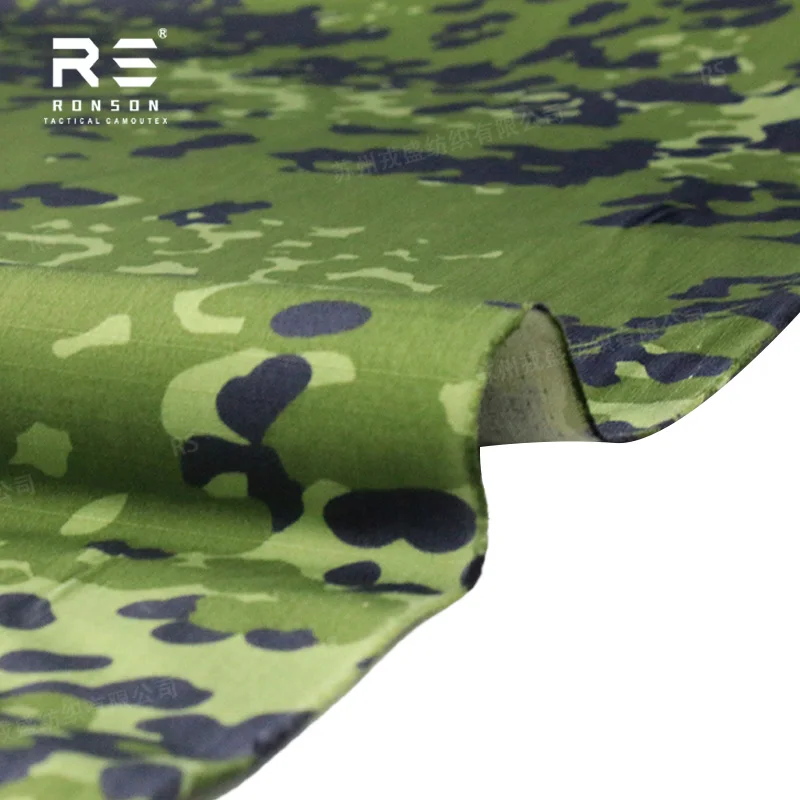 Tela táctica ripstop danés Woodland cuadro camuflaje NYCO - imagen 5