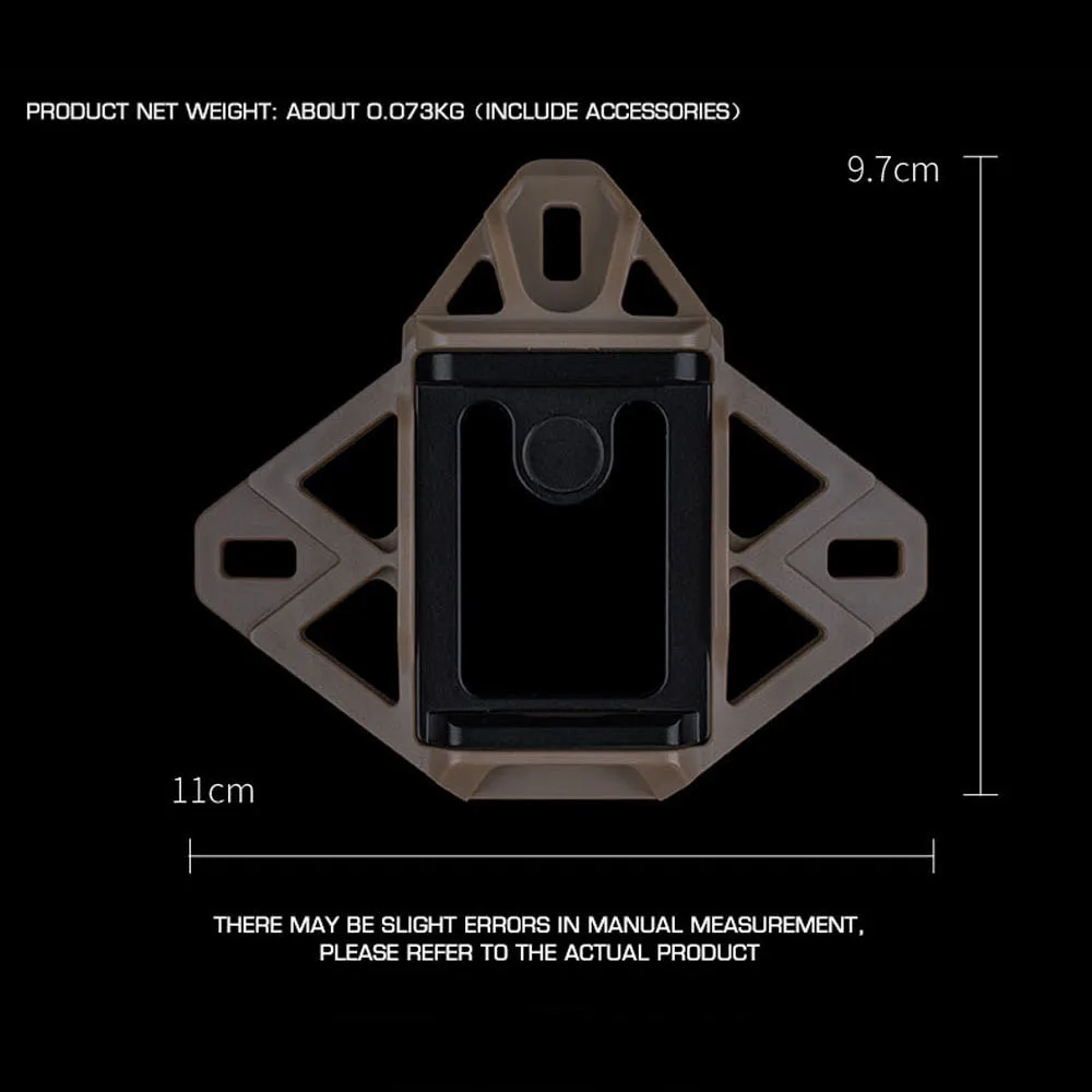 Casco táctico NVG con adaptador y fijación elástica para airsoft - imagen 3