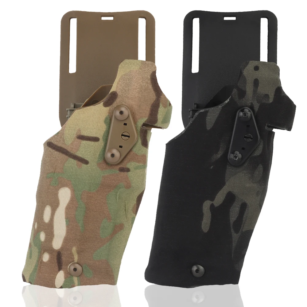 Funda táctica G17 G19 X300: bloqueo rápido, correa muslo y linterna - imagen 3