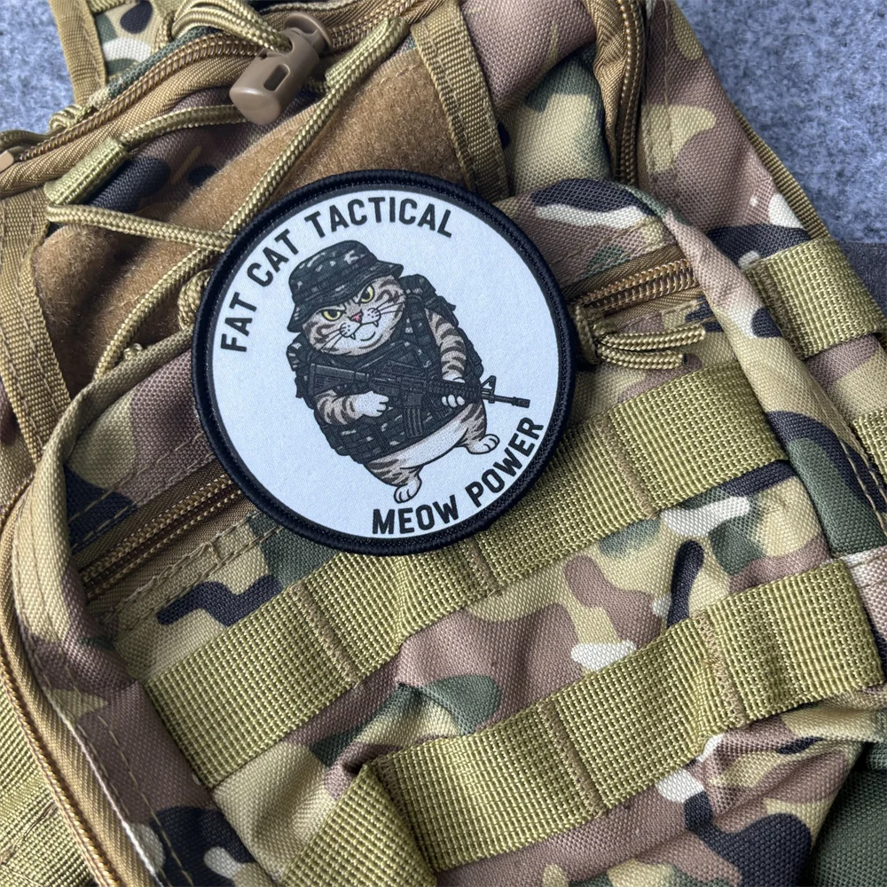 FAT CAT Parche táctico militar moral con velcro gancho-bucle