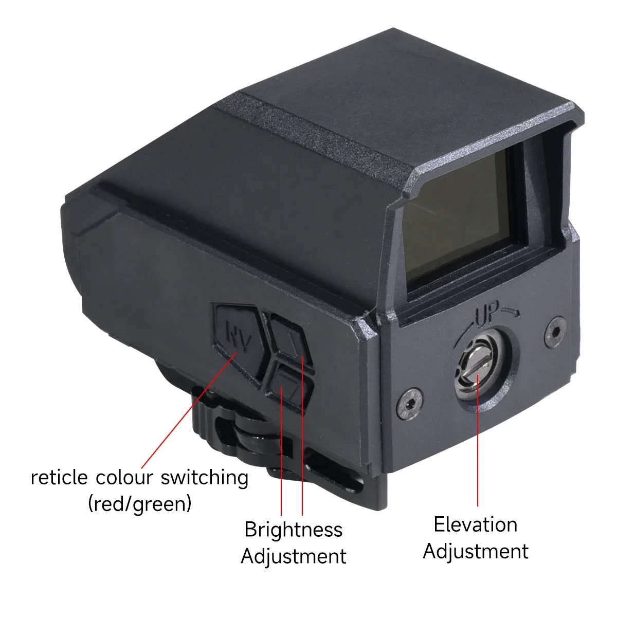 Mira réflex 559 con punto rojo y verde para riel de 20 mm - imagen 2