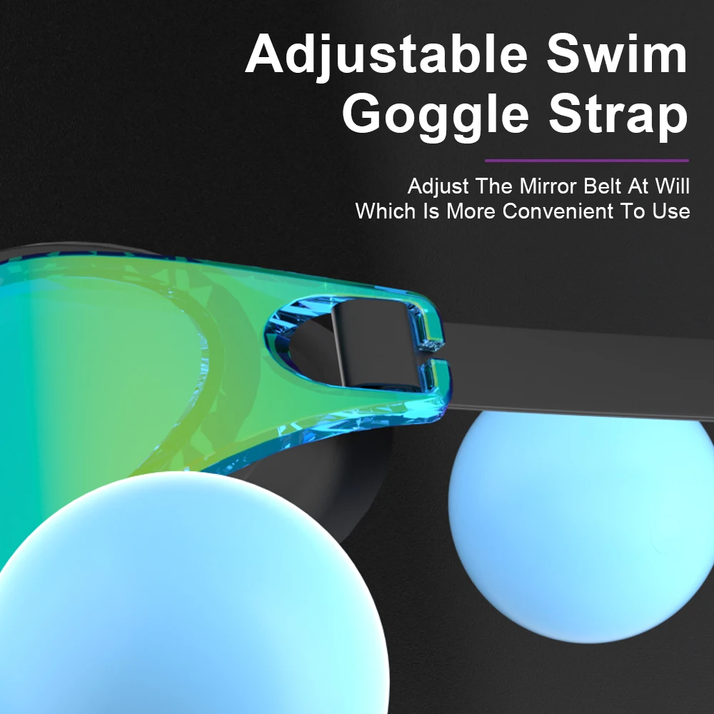 JSJM Gafas de natación HD antivaho ajustables UV silicona Unisex - imagen 5