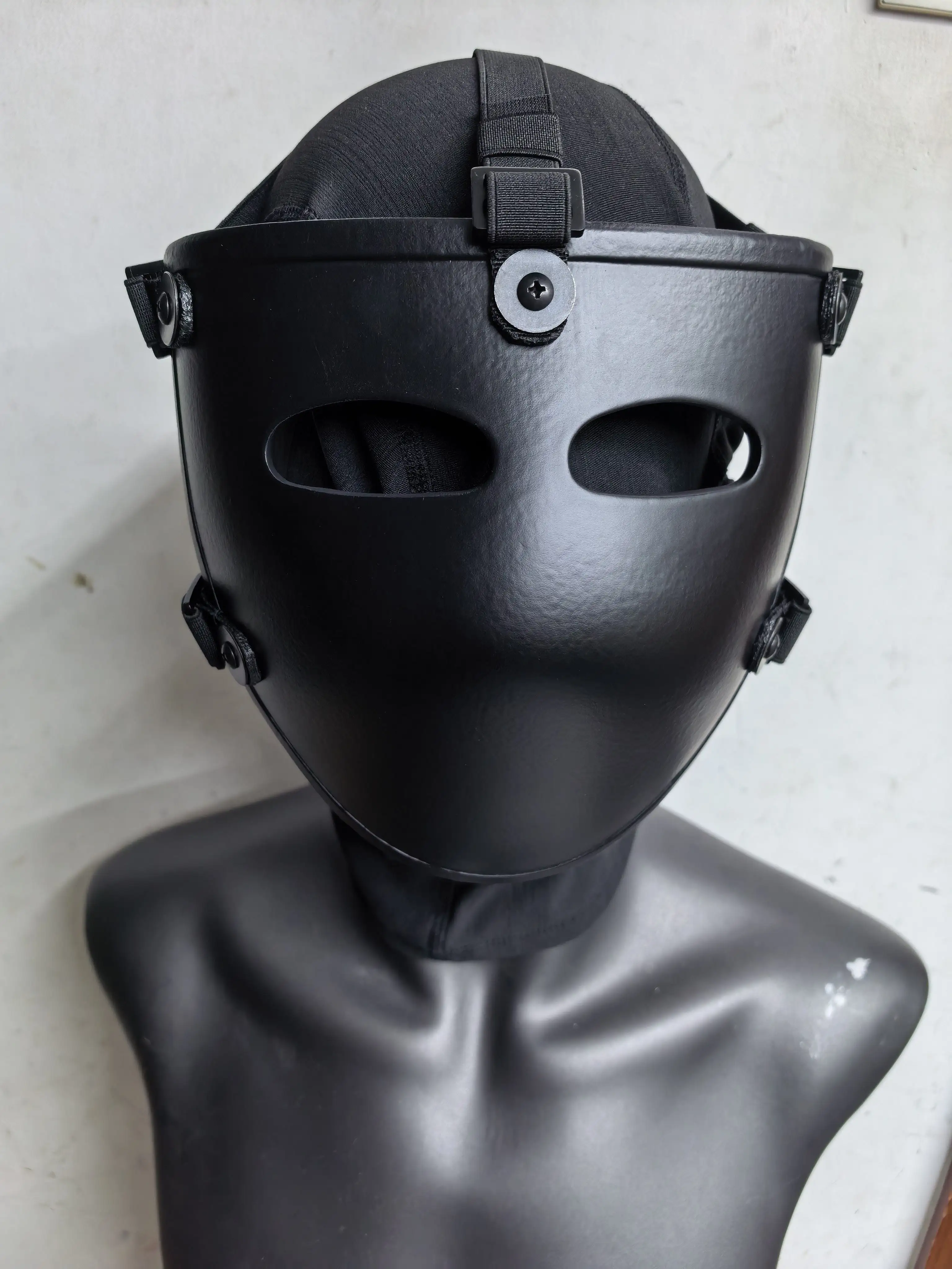 Máscara táctica antibalas de aramida con visera media cara completa - imagen 4