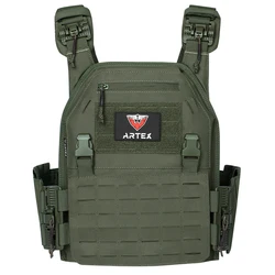 Chaleco táctico ARTEX portaplacas PALS liberación rápida correas