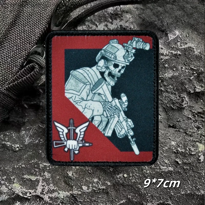 Parche táctico velcro Ace Operator calavera – Insignia militar - imagen 2