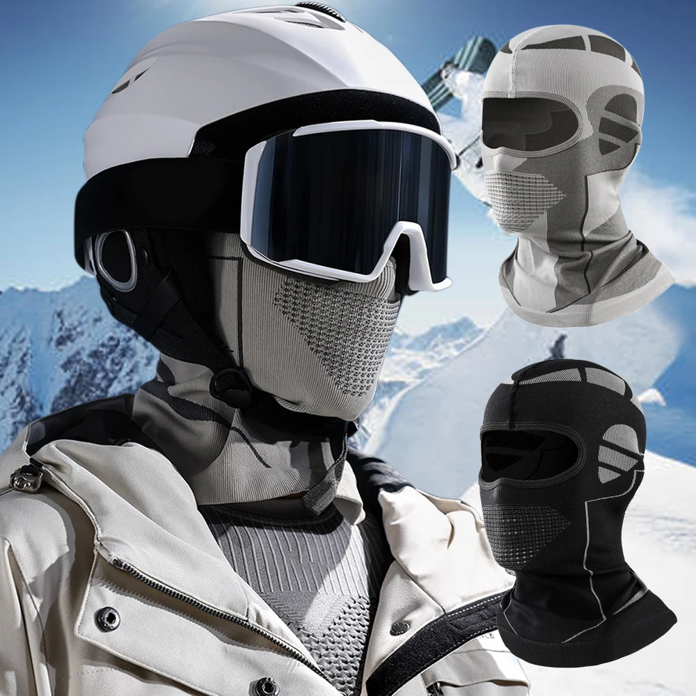 Pasamontañas térmico invierno Unisex cubre-rostro elástico - imagen 4