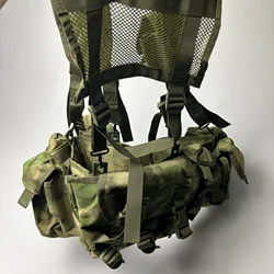 Chaleco táctico MOLLE modular con bolsas extraíbles para airsoft