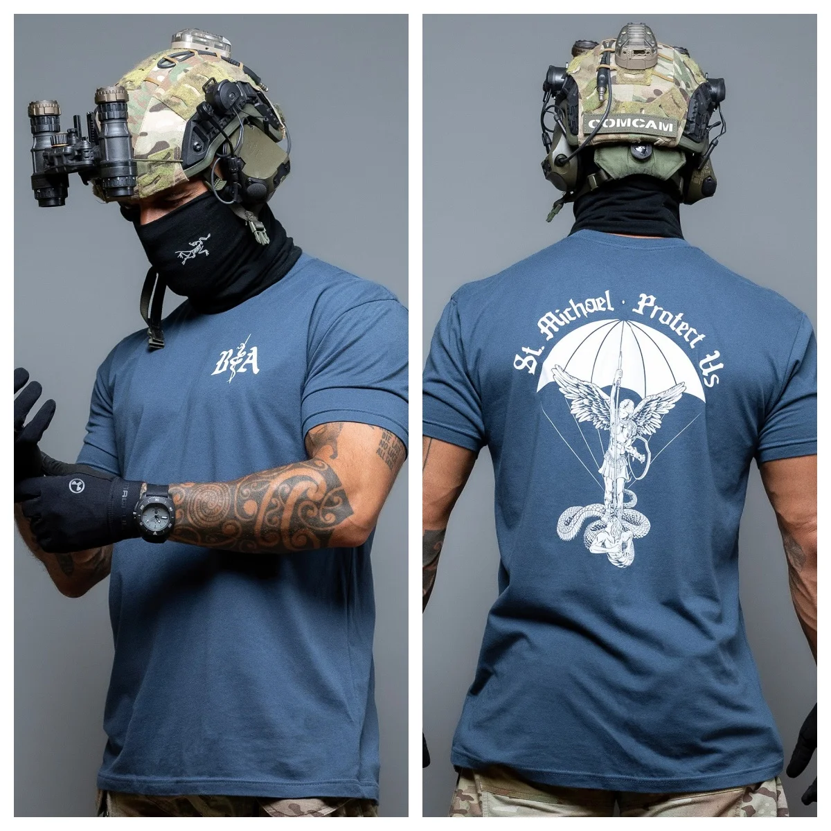 Camiseta San Miguel Protegénos de algodón, apta para deporte - imagen 5