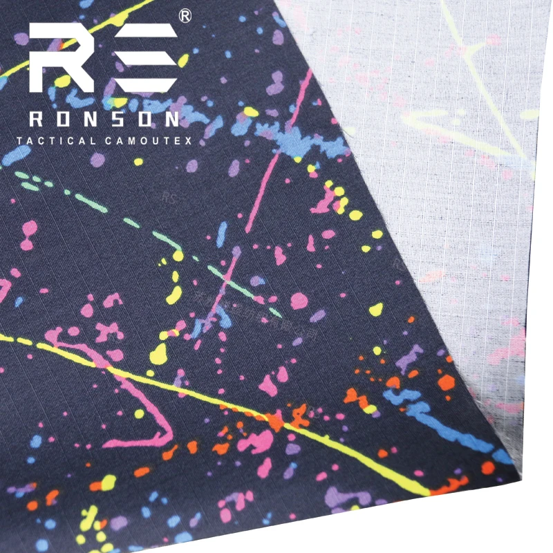 Tela ripstop camuflaje salpicado NYCO para uniformes tácticos - imagen 2