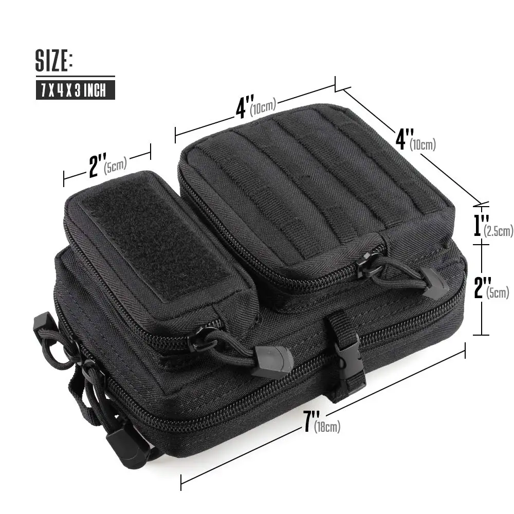 Mini bolsa táctica MOLLE EDC para cintura - imagen 5