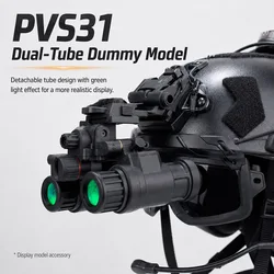 Casco táctico FAST airsoft con réplica NVG, auriculares y gafas