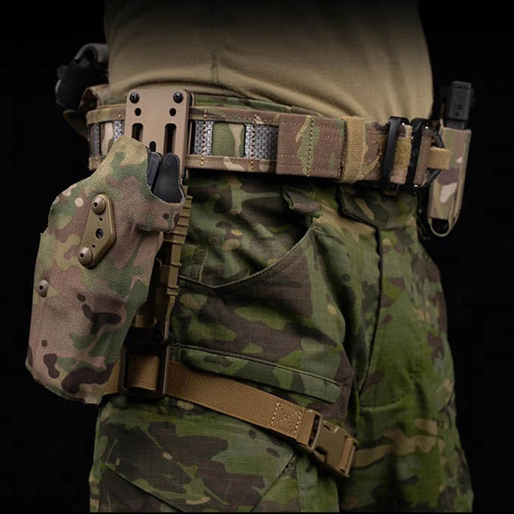 Cinturón táctico MOLLE liberación rápida para airsoft, paintball - imagen 3