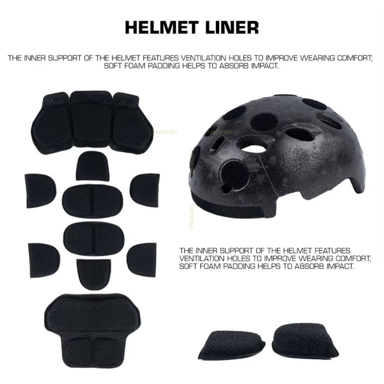 Casco táctico modular ARC Rail SF con LED y señal para airsoft - imagen 4