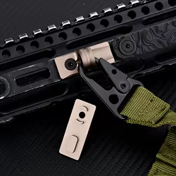 QDX anclaje QD M-LOK compacto para correa, compatible con ganchos