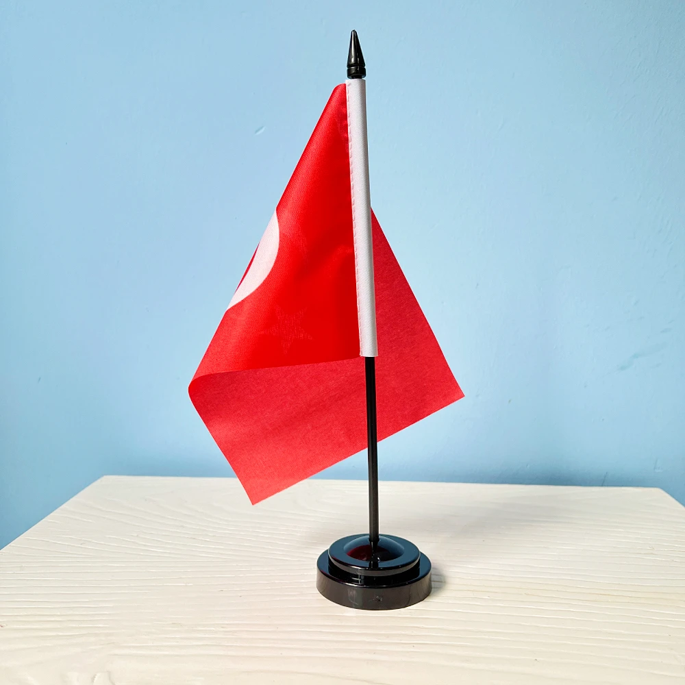 Bandera de Turquía para escritorio de poliéster - imagen 3