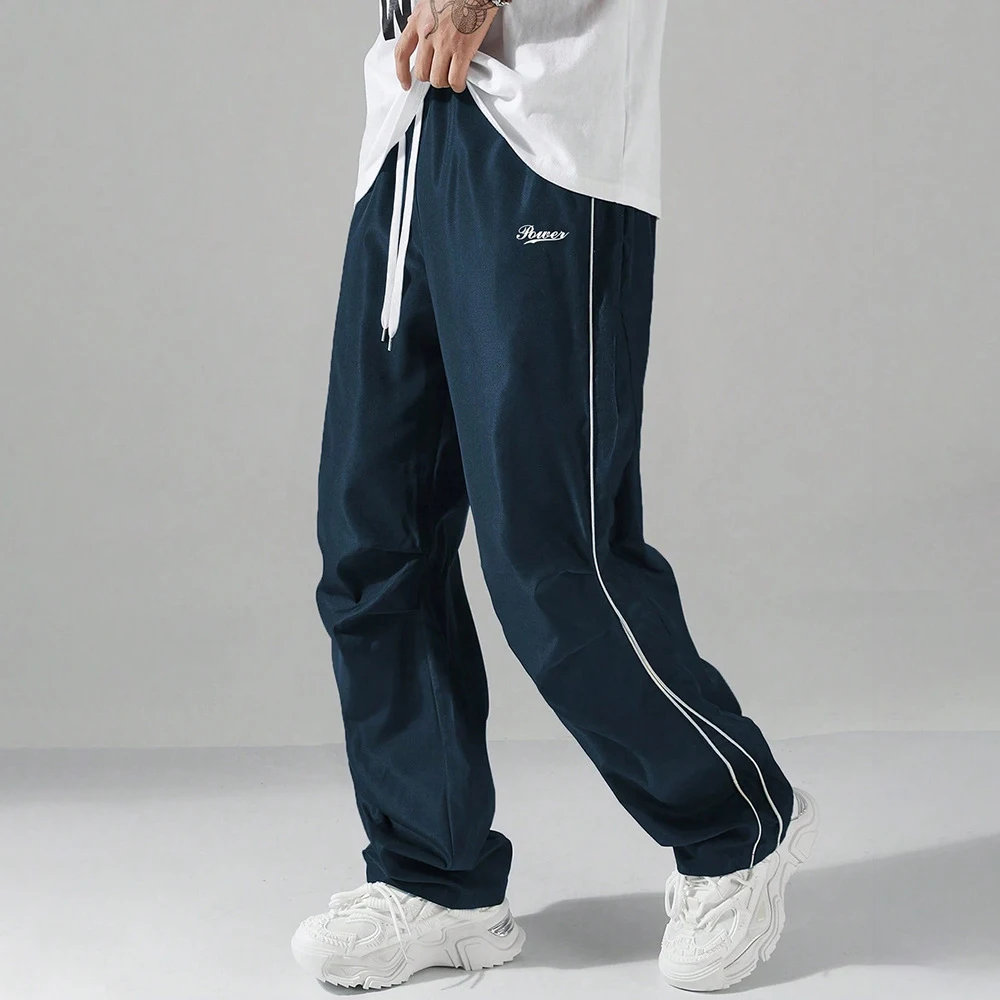 Pantalones deportivos rectos con cordón para hombre – verano - imagen 2