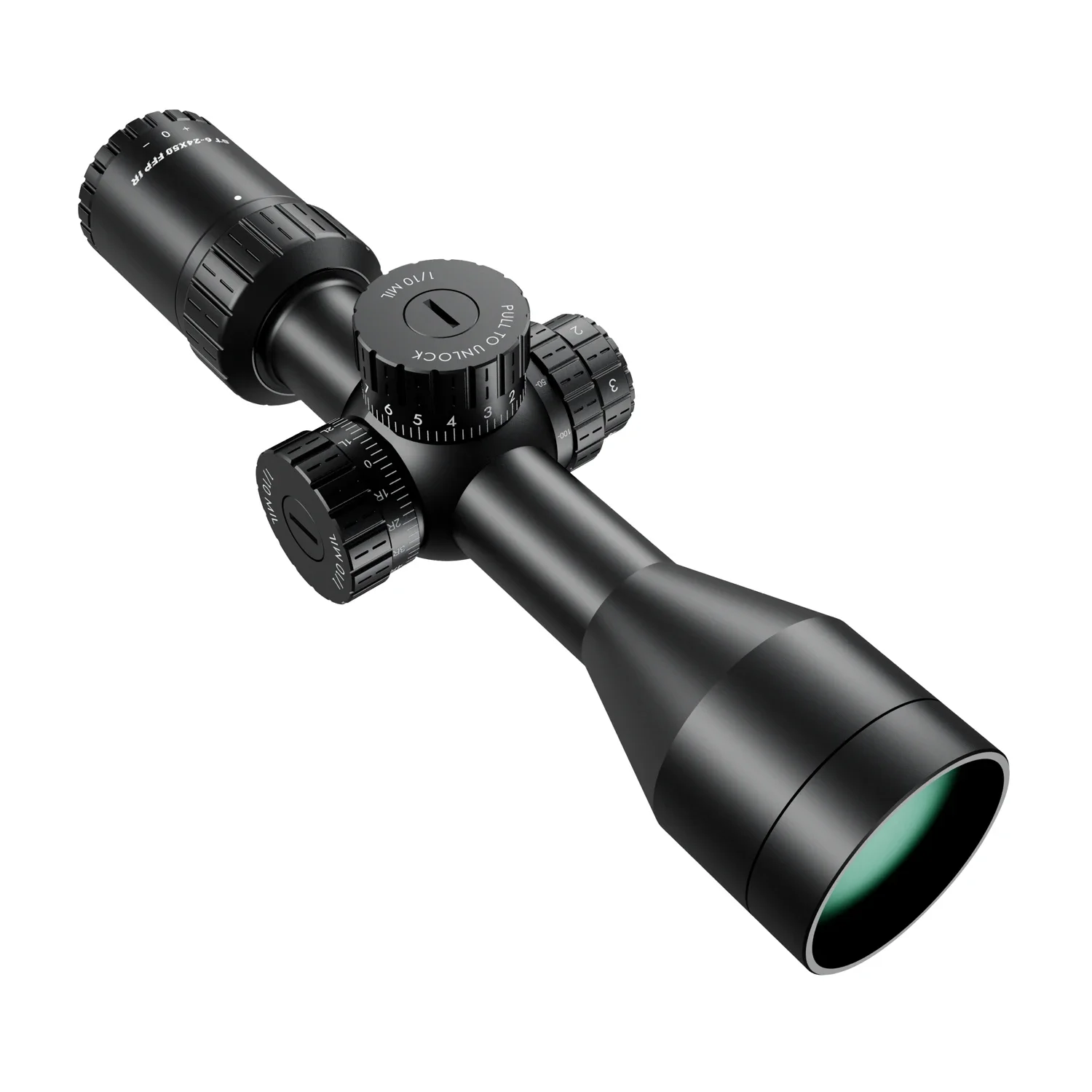 T-Eagle mira telescópica táctica AR15 6-24x50 FFP IR para PCP