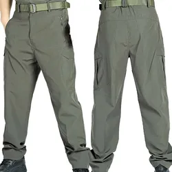 Pantalones cargo tácticos verano impermeables secado rápido hombre