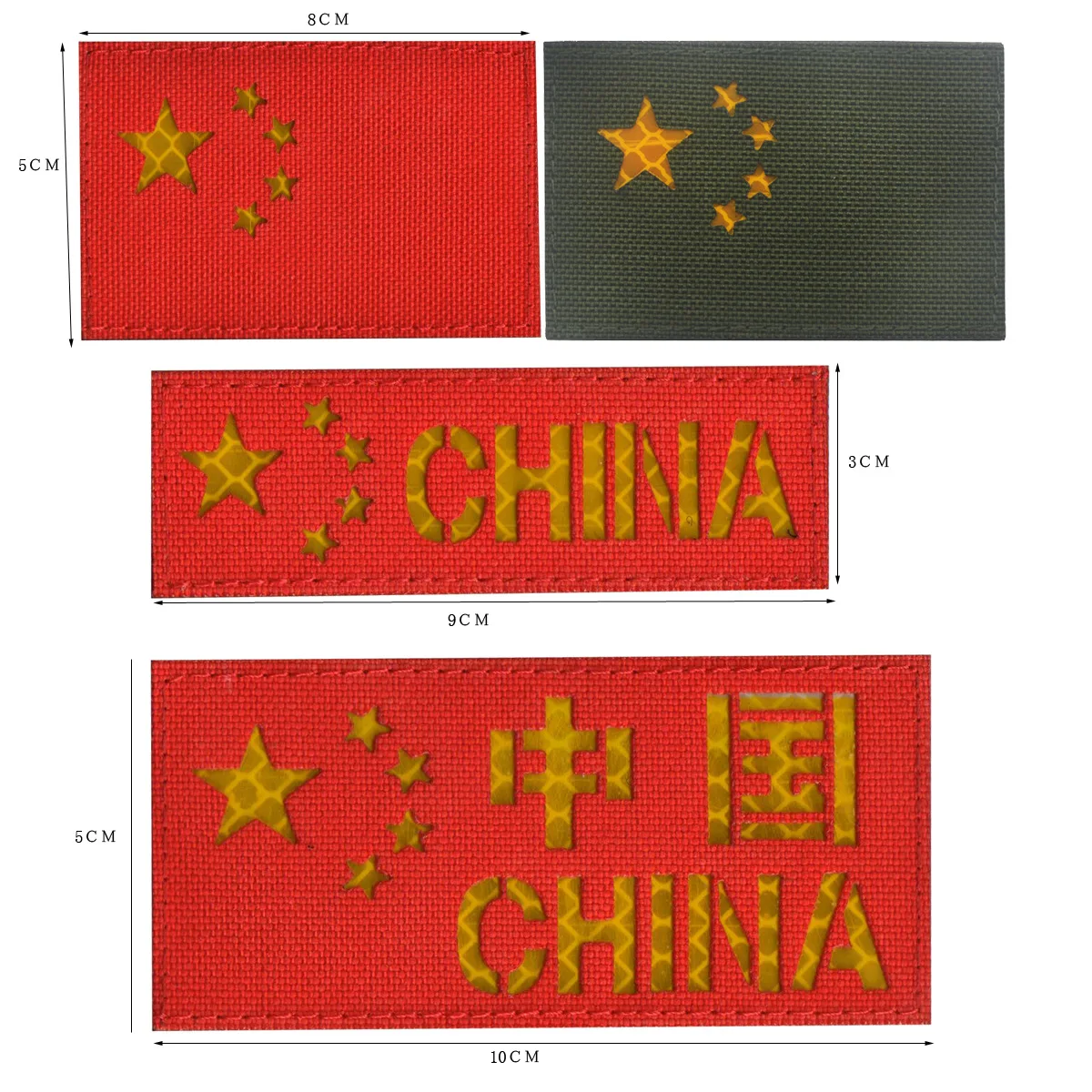 Parche reflectante táctico camuflaje gancho y bucle para mochila - imagen 4