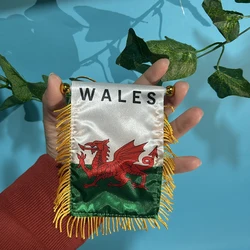 Bandera galés táctica colgante de poliéster impresa por ambos lados