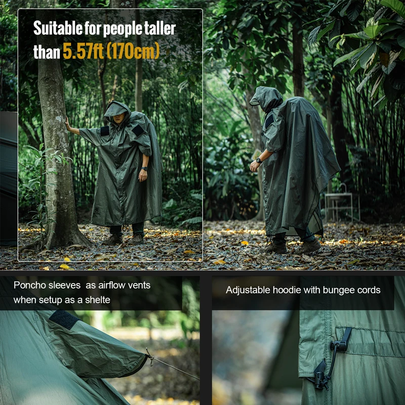 Detalle del material ripstop impermeable