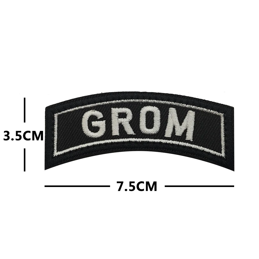 Parche bordado táctico Ranger curvo con Velcro para insignia pecho - imagen 4