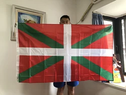 SKY Bandera vasca ikurrina colgante poliéster doble cara