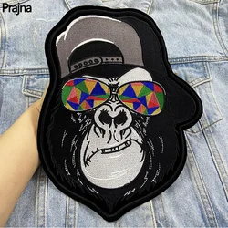 Parche Animal Punk termoadhesivo bordado para chaqueta