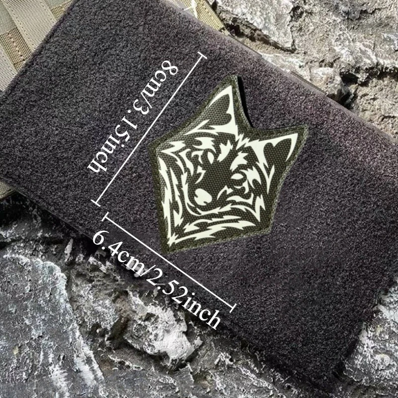 Wolf Tactics parche reflectante moral con velcro gancho y bucle - imagen 5