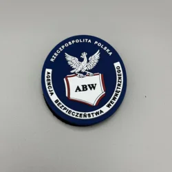 Parche PVC en relieve termoadhesivo con logotipo para chaquetas