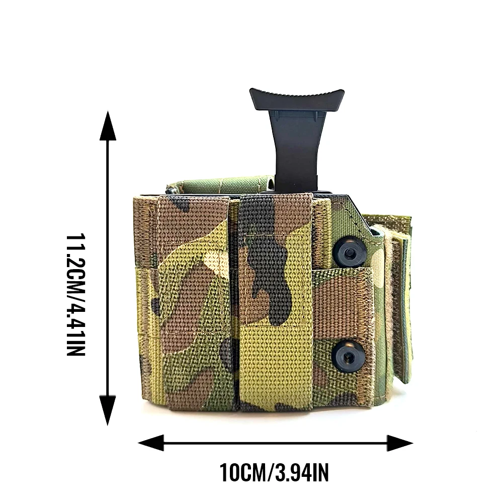 Funda táctica ligera MOLLE de liberación rápida para caza y tiro