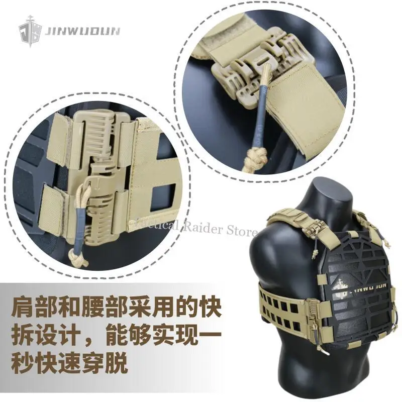 Chaleco táctico antibalas impermeable liberación rápida ligero - imagen 3